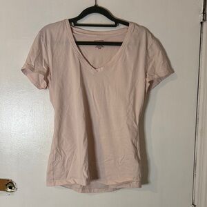 Banana Republic Light Pink V-Neck Tee